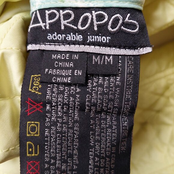 Apropos Adorable Junior Quilted Jacket With  Floral Lining, Women's Size M - Picture 5 of 11